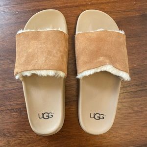 Ugg Xavier Shearling Twinface Slide size 8